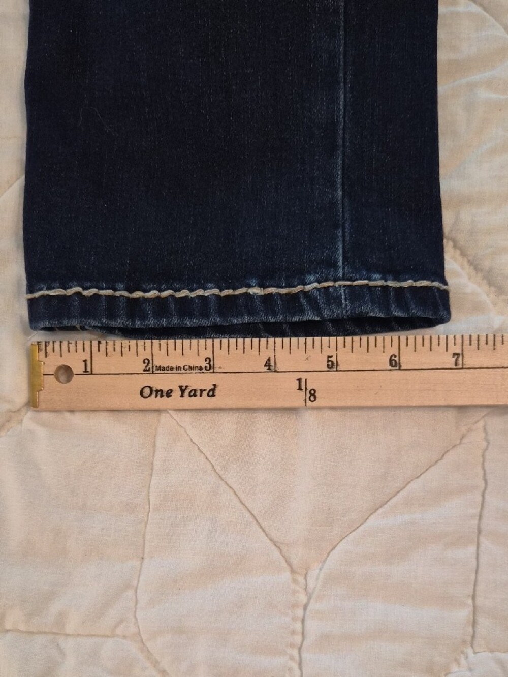 Western Blue Embroidered Original Syle Jeans - Size Junior 12 - Picture 8 of 13